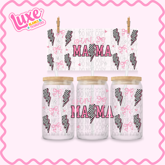 16oz UV DTF Wrap | Girl Mama | #3489