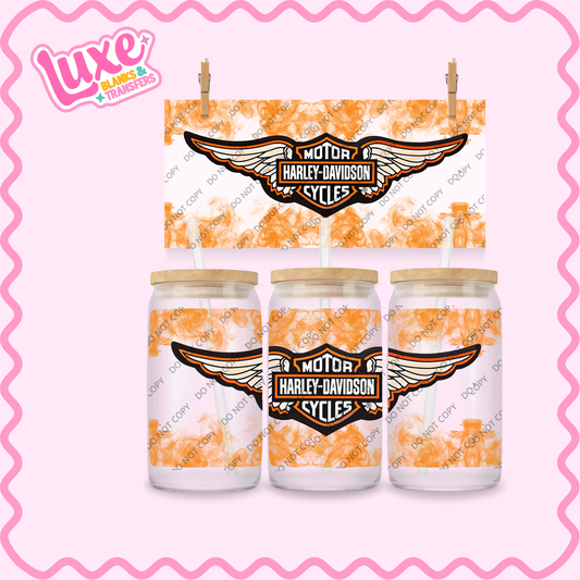 16oz UV DTF Wrap | Harley Flames | #2219