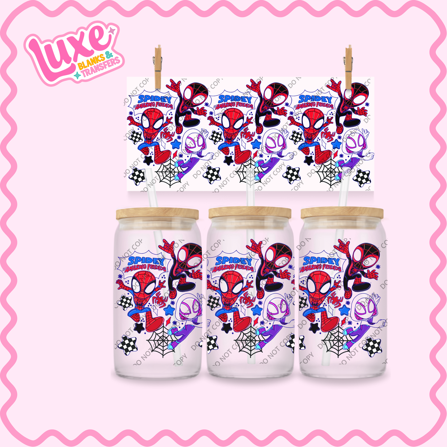 16oz UV DTF Wrap | Spidey & Friends | #2221