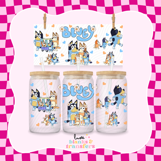 Blue Dog Show UV DTF Wrap (#726)