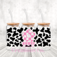 Pink Howdy Cow Print UV DTF Wrap (#60)