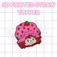 3D Printed Straw Topper | Strawberry Short