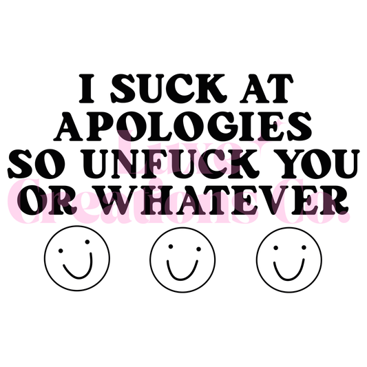 Sarcastic Quote #1 UV DTF Decal
