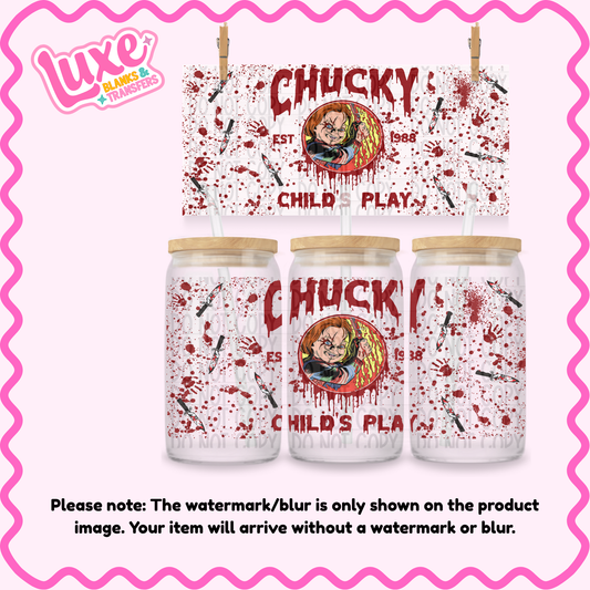 16oz UV DTF Wrap | Chucky | #3854
