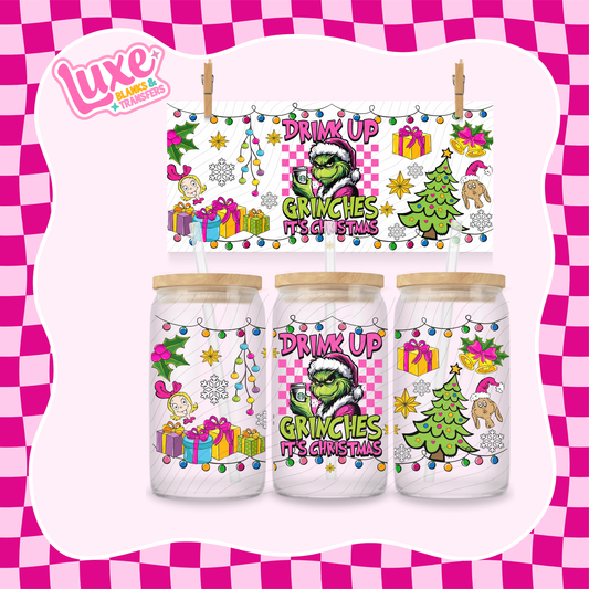 Drink Up Xmas 2 | UV DTF Wrap | #1129