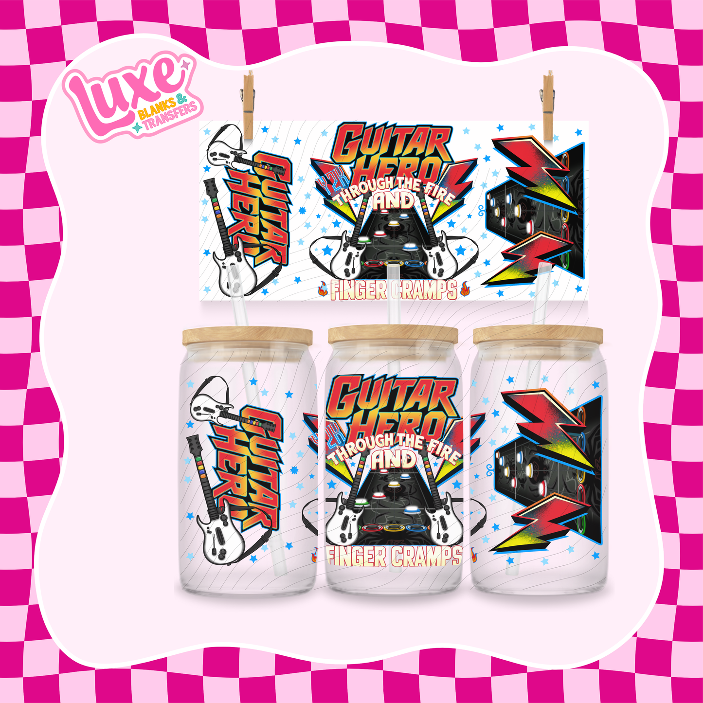 Guitar Hero | UV DTF Wrap | #1246