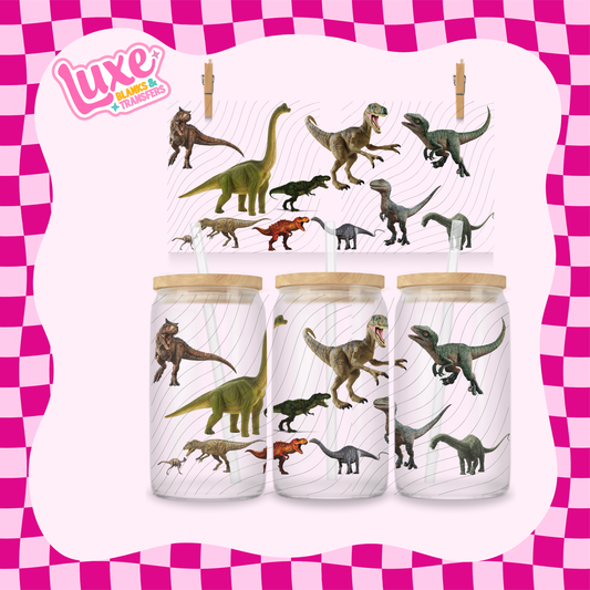 Dinosaurs | 16oz UV DTF Wrap | #1745