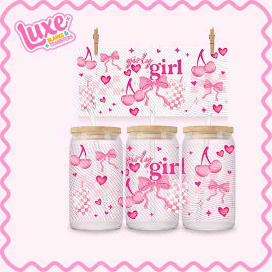 16oz UV DTF Wrap | Girly Girl | #3009