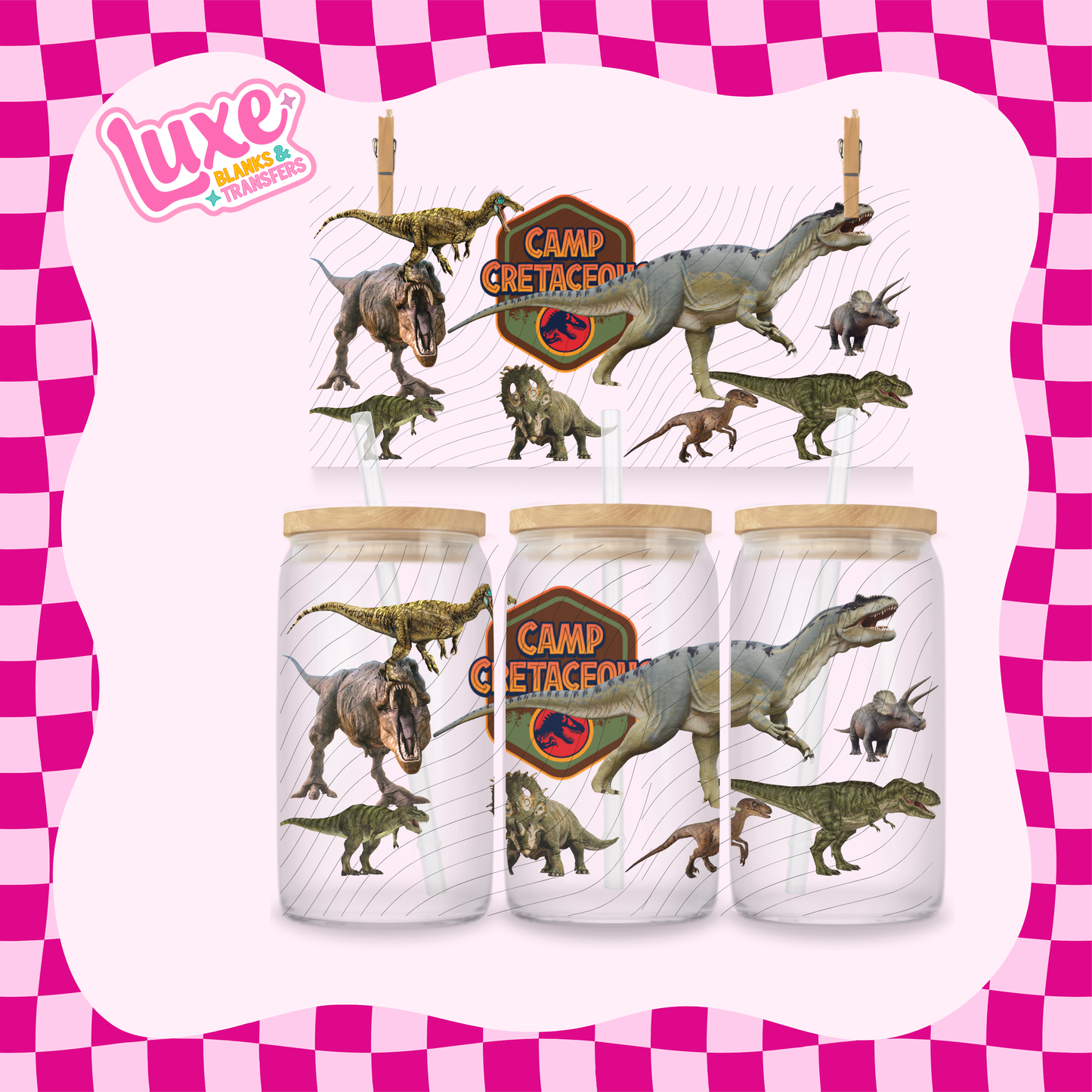 Jurassic | 16oz UV DTF Wrap | #1746