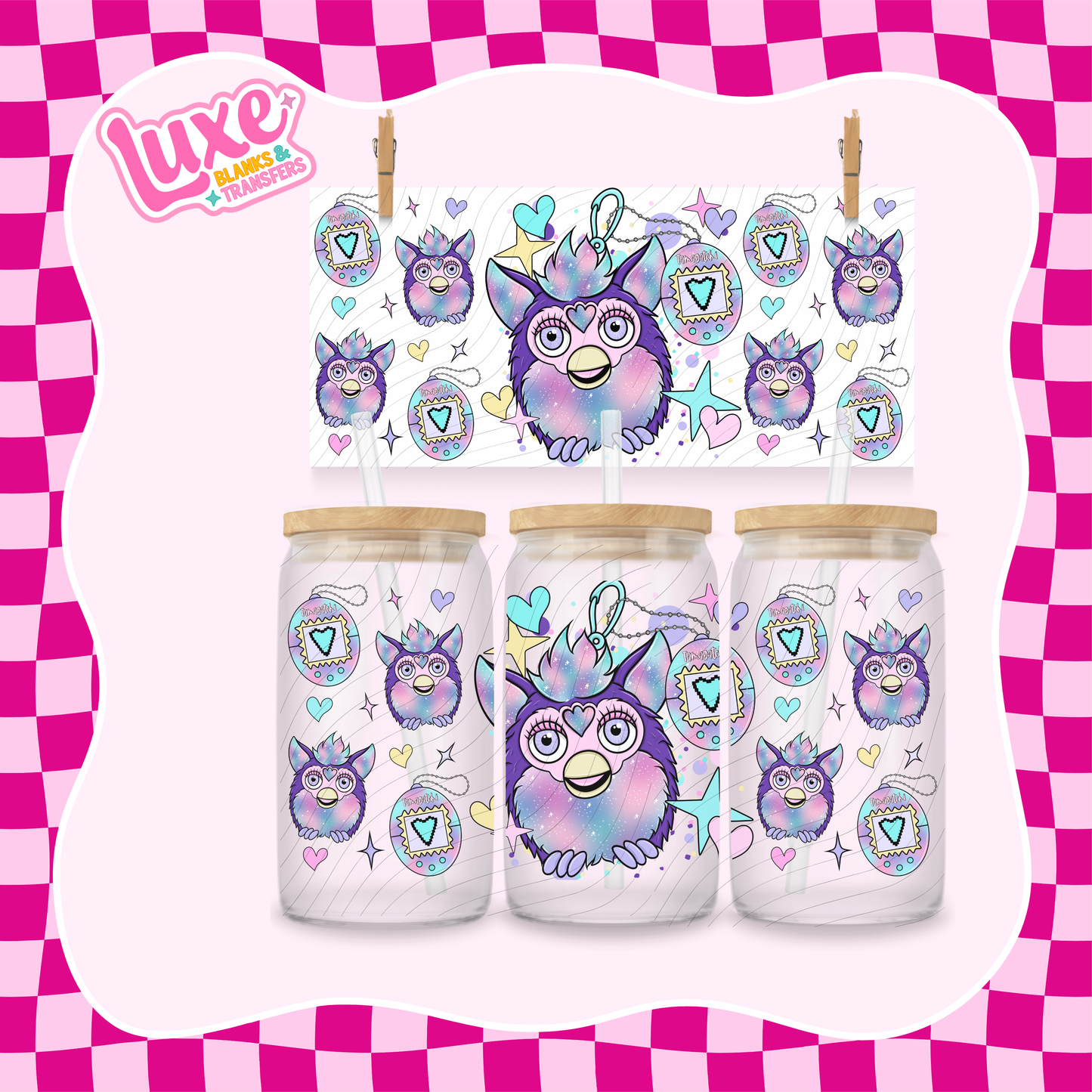 Y2K Tamagotchi Furb. | UV DTF Wrap | #1247