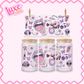 16oz UV DTF Wrap | Purple Pattern | #2524