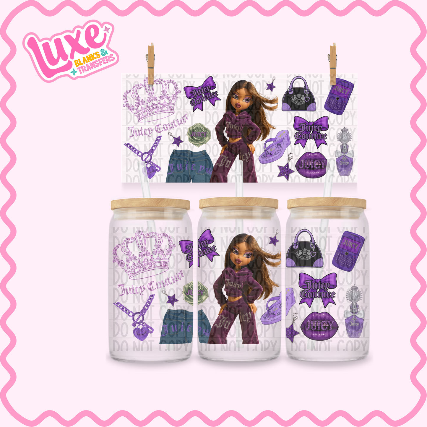 16oz UV DTF Wrap | Juicy Purple | #2526