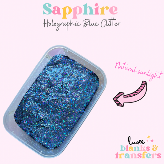 “Sapphire” Chunky Mix Glitter