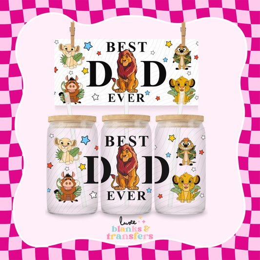 Best Dad 13 UV DTF Wrap (#406)