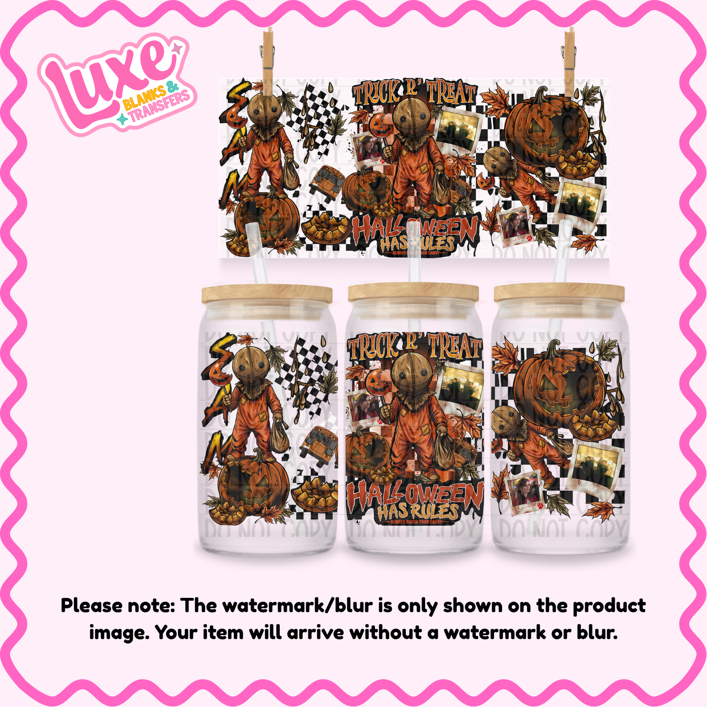 16oz UV DTF Wrap | Halloween Sam | #3977