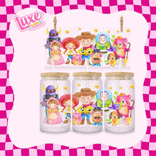 Toy Crew Watercolour | 16oz UV DTF Wrap | #1753