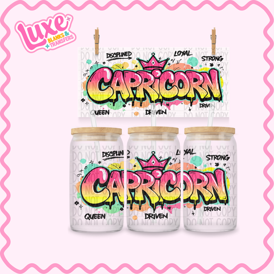 16oz UV DTF Wrap | Capricorn Star Sign | #3501