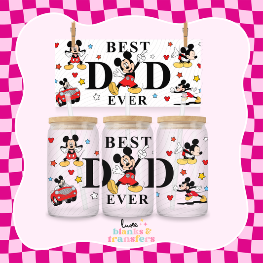 Best Dad 15 UV DTF Wrap (#410)