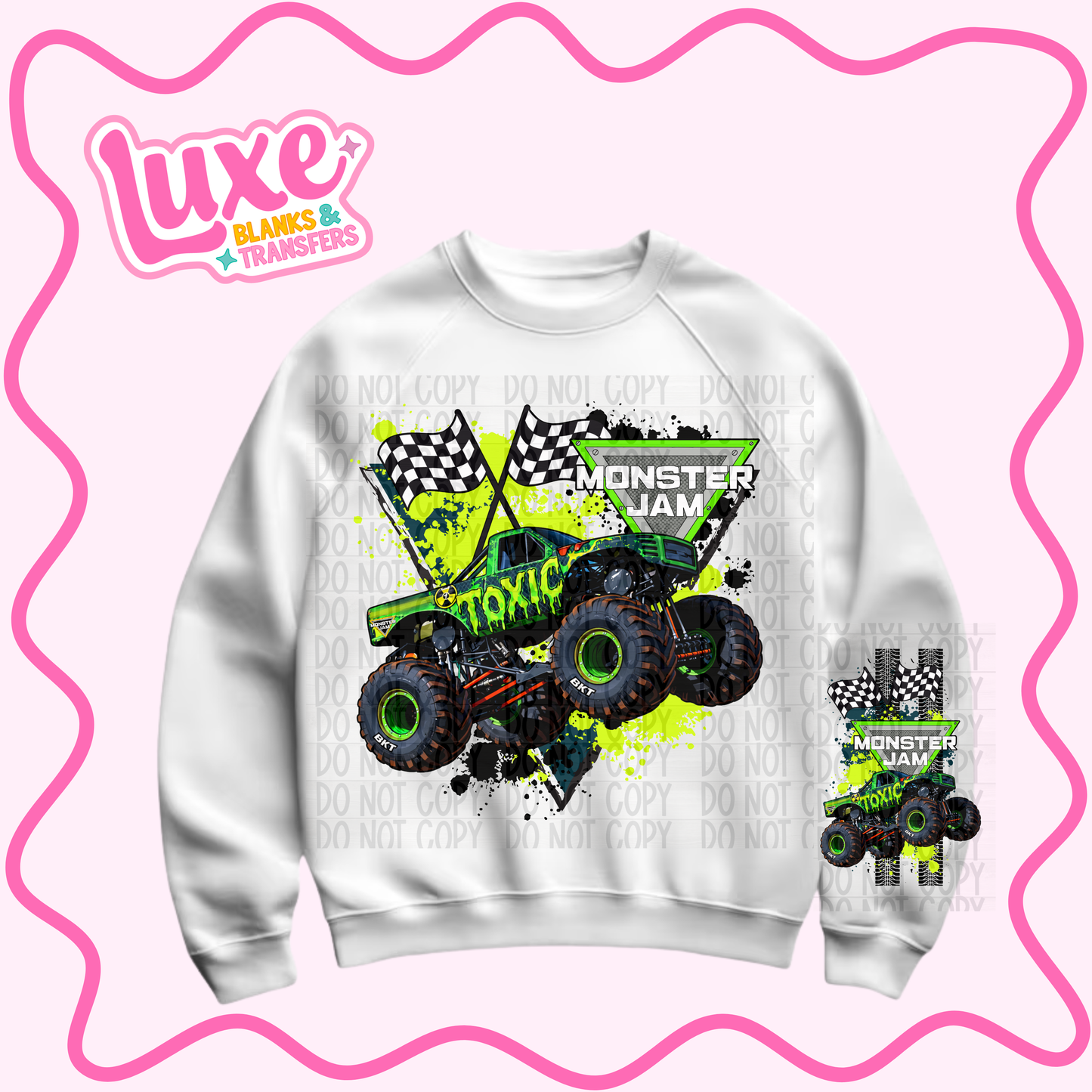 DTF Heat Transfer | Monster Truck Toxic | #745