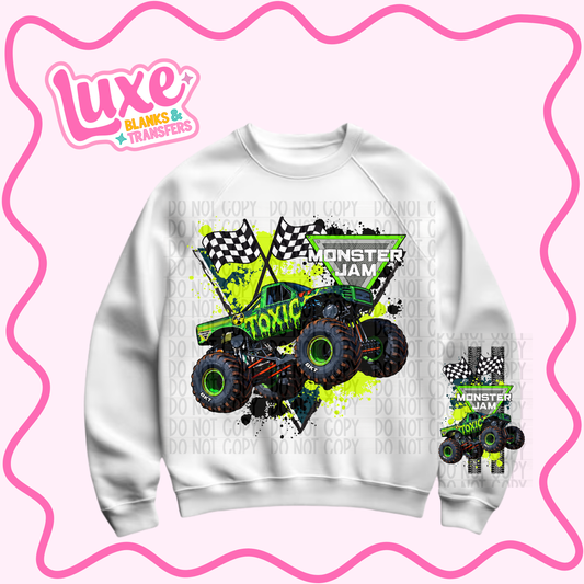 DTF Heat Transfer | Monster Truck Toxic | #745