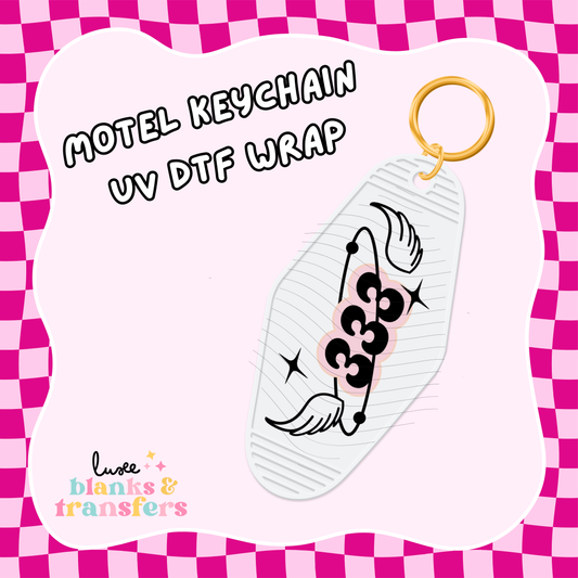 Motel Keychain UV DTF Wrap (#C13)