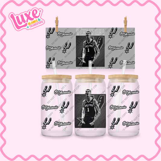 16oz UV DTF Wrap | Wemby Spurs Basketball NBA | #2115