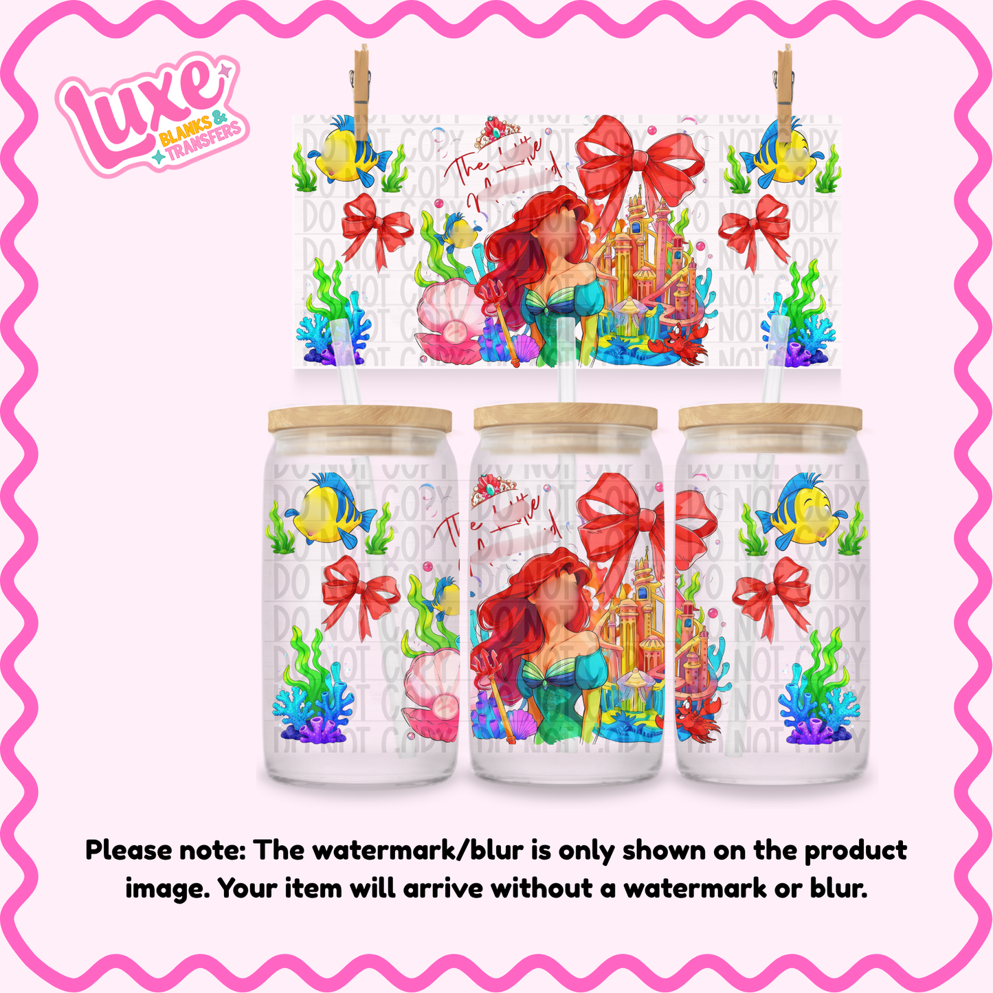 16oz UV DTF Wrap | M3rmaid Girl | #2762