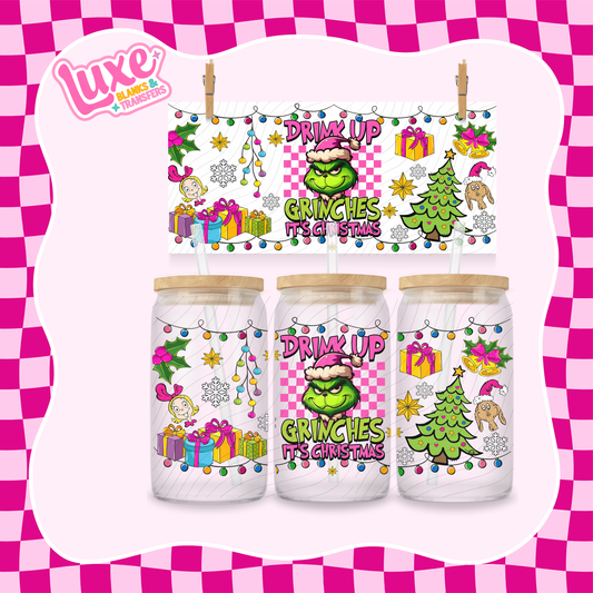 Drink Up Xmas 3 | UV DTF Wrap | #1130