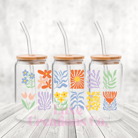 Abstract Flowers UV DTF Wrap (#54)