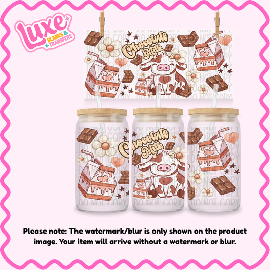 16oz UV DTF Wrap | Choc Milk Cow | #3982