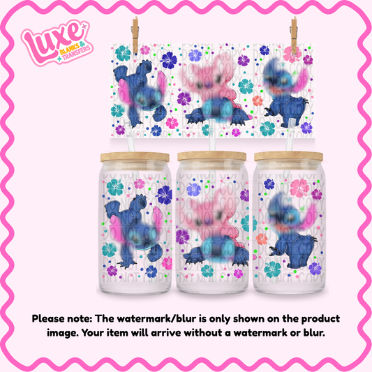 16oz UV DTF Wrap | Blu3 Guy P1nk Ali3n | #N65