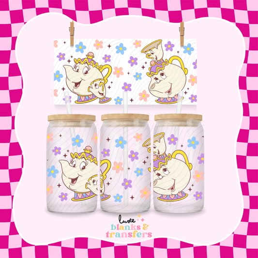Teapot Character UV DTF Wrap (#411)