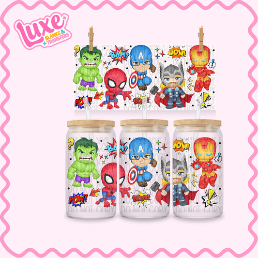 16oz UV DTF Wrap | Superheroes | #3505
