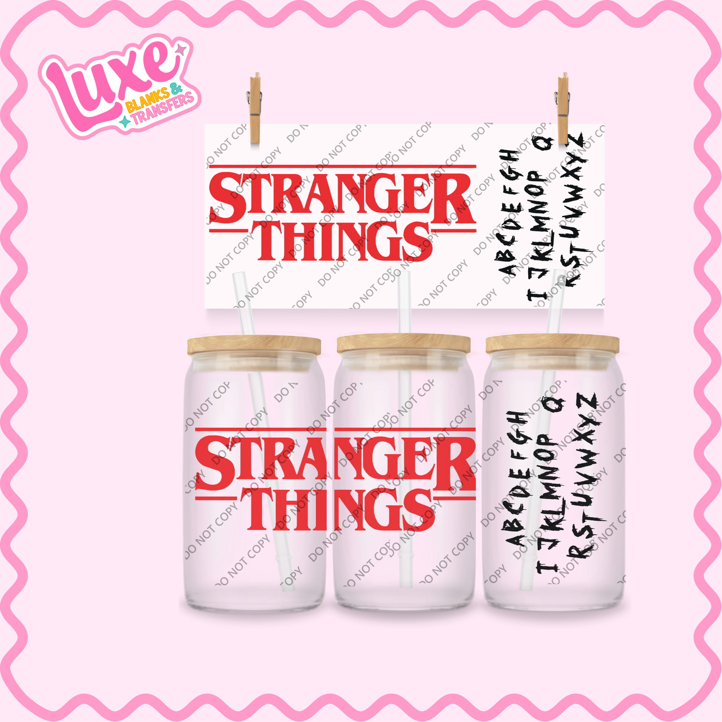 16oz UV DTF Wrap | Stranger Show | #2236