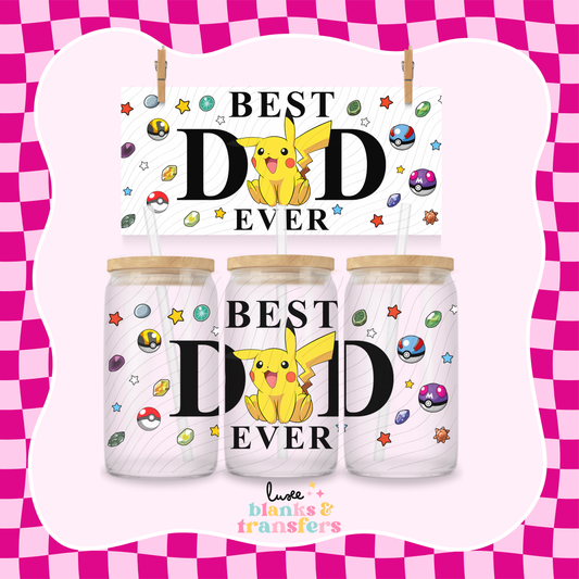 Best Dad 16 UV DTF Wrap (#414)