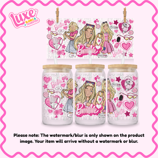 16oz UV DTF Wrap | B4rb Girl | #2126