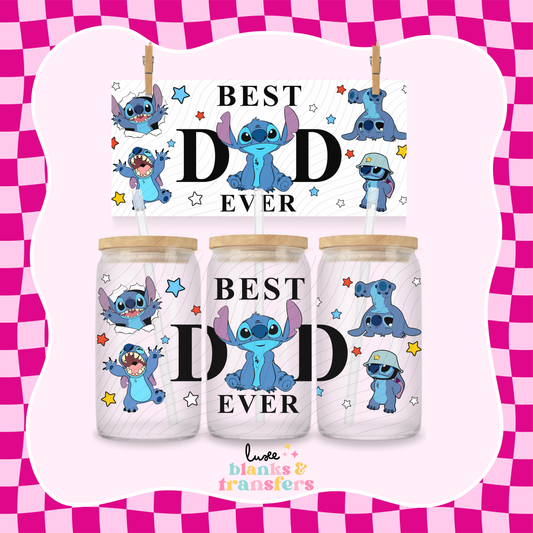 Best Dad 19 UV DTF Wrap (#419)