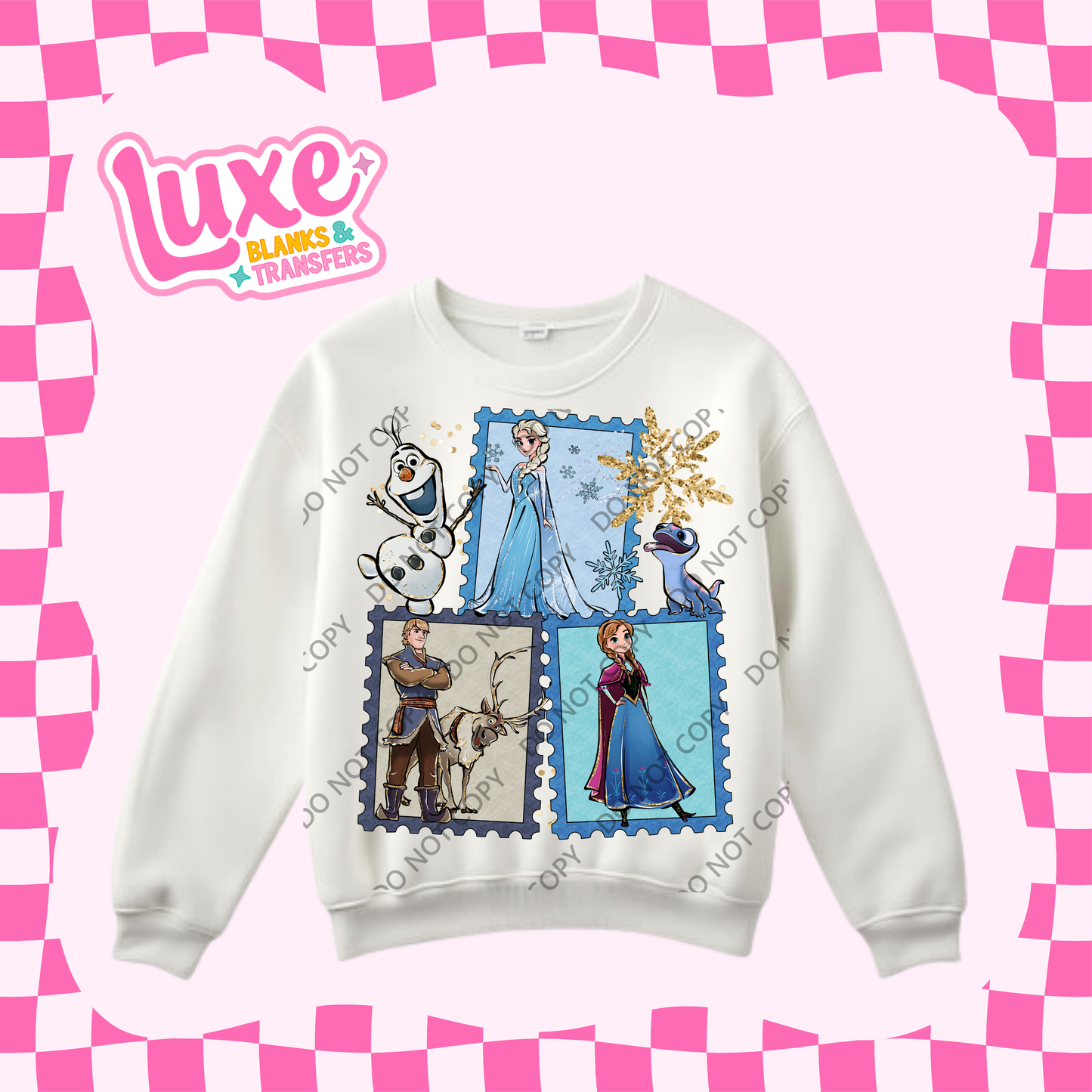 DTF Heat Transfer | Ice Princess Stamps | #425