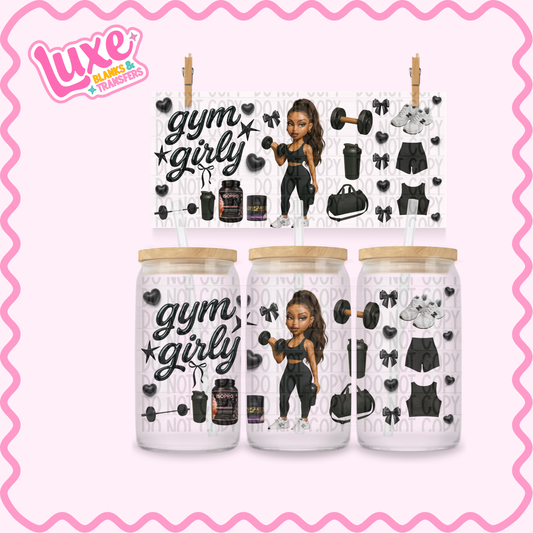 16oz UV DTF Wrap | Gym Girly | #2541