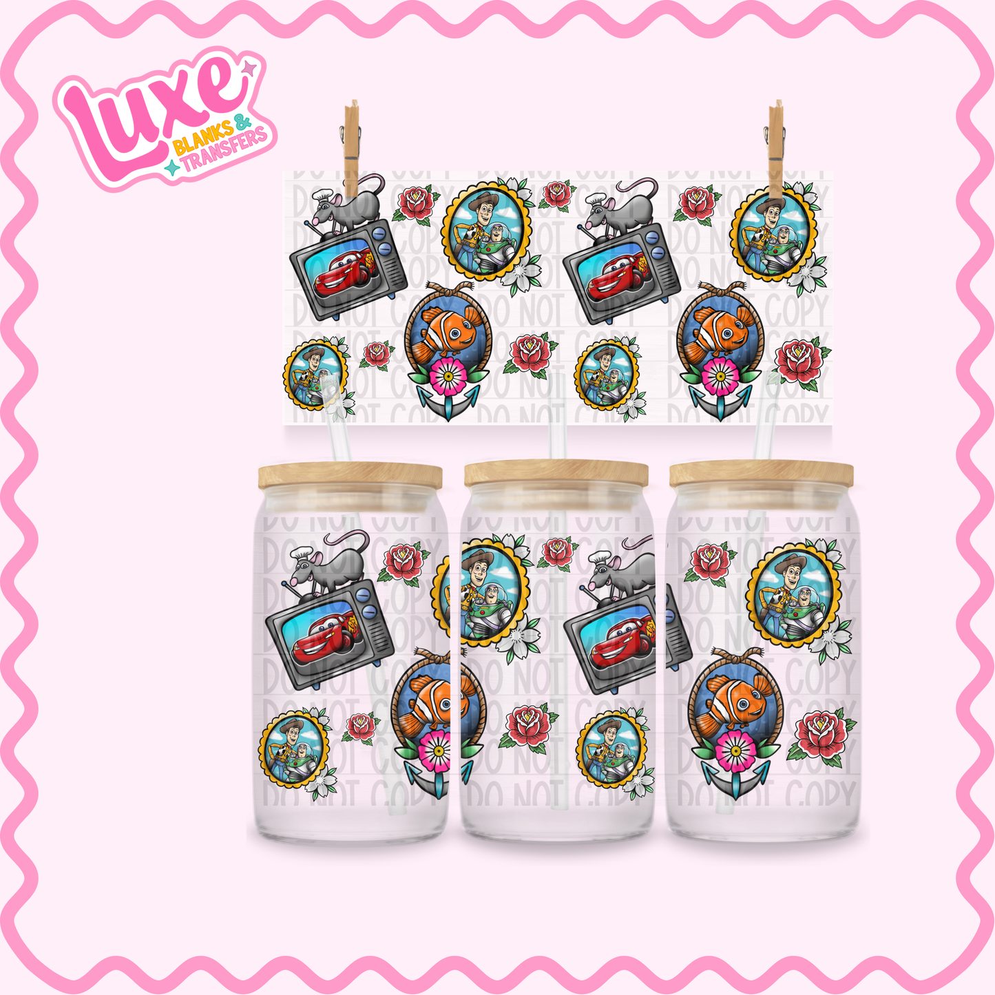 16oz UV DTF Wrap | Tattoo Vibe Dis. (Exclusive) | #2410