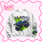 DTF Heat Transfer | Monster Truck Dino | #746