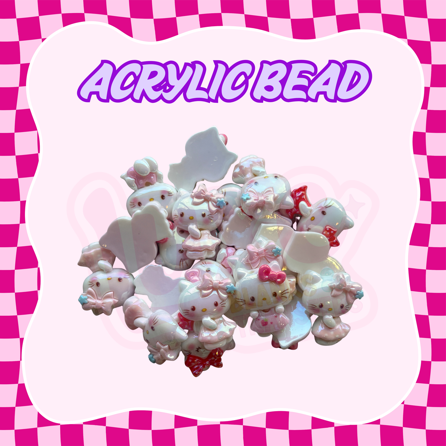 Flatback Acrylic Bead | HK