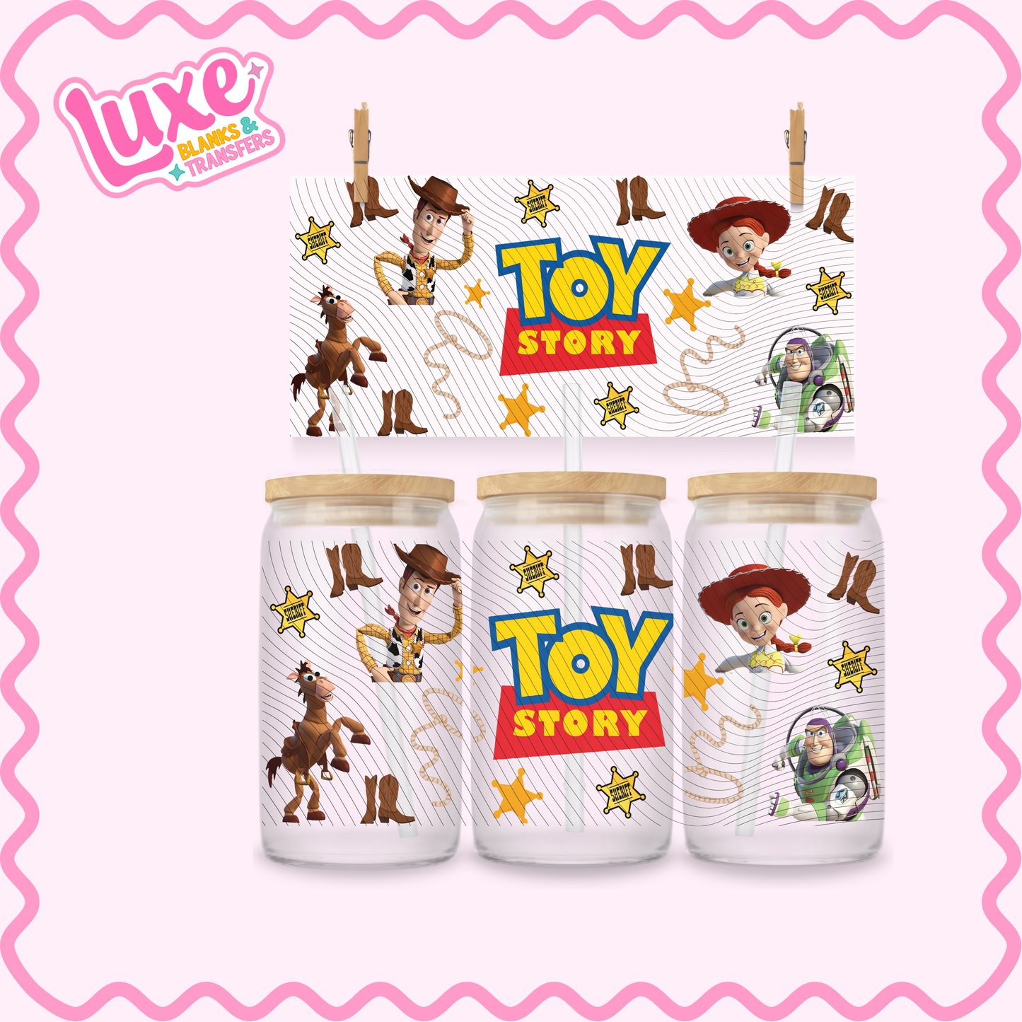 16oz UV DTF Wrap | Toy Movie | #3029