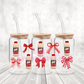 Red Ice Coffee UV DTF Wrap by Luxe (#114)