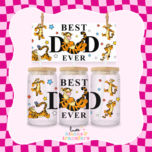 Best Dad 21 UV DTF Wrap (#421)