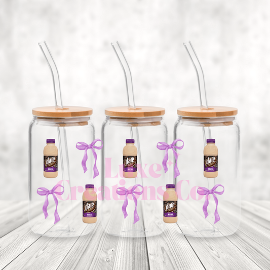 Purple Iced Coffee UV DTF Wrap by Luxe  (#116)