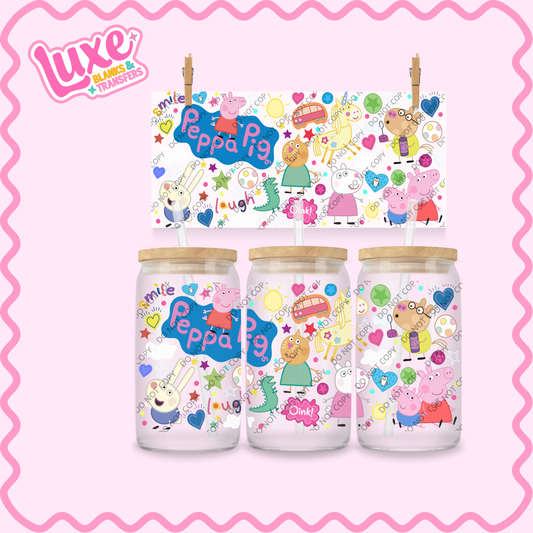 16oz UV DTF Wrap | Peppa | #2245