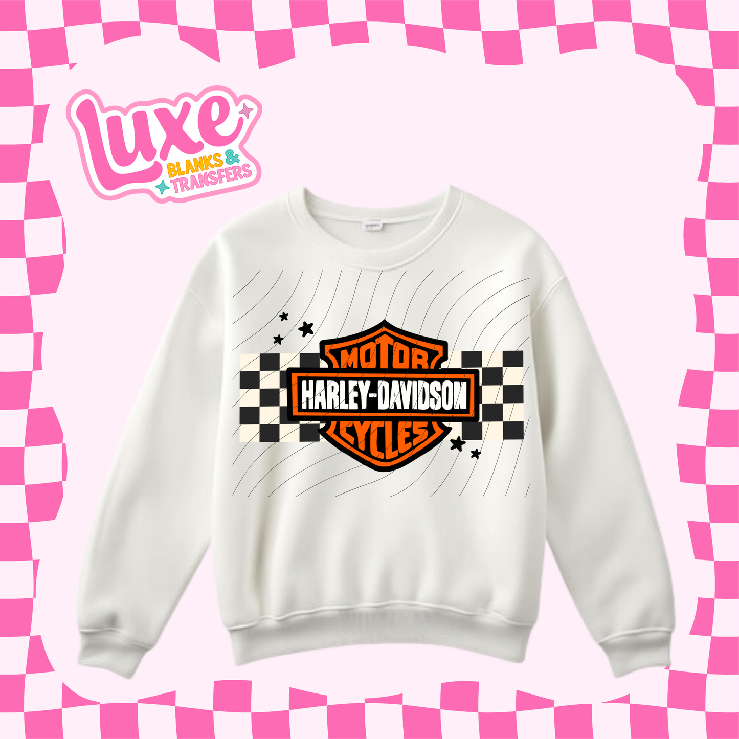 HD Checkered 20cm | DTF Heat Transfer | READY TO SHIP