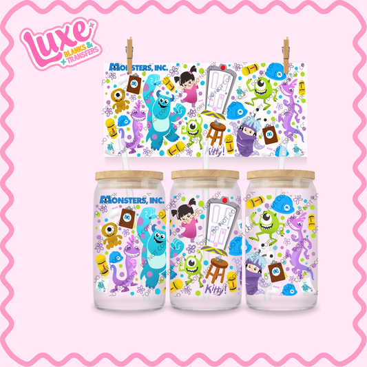 16oz UV DTF Wrap | Monsters Movie | #2246