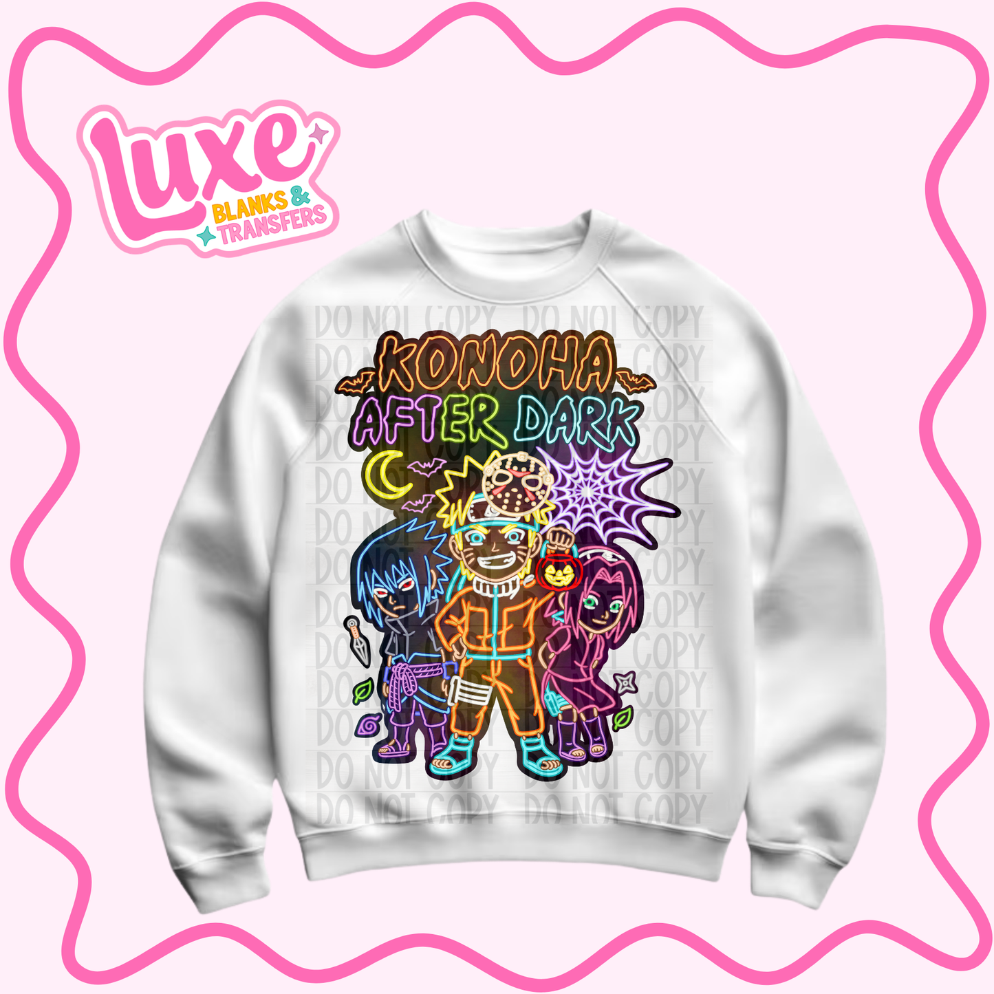DTF Heat Transfer | Neon Anime | #1423